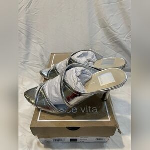 Dolce Vita Metallic Silver Heels